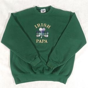 "Irish Papa" Embroidered Logo Sweatshirt
